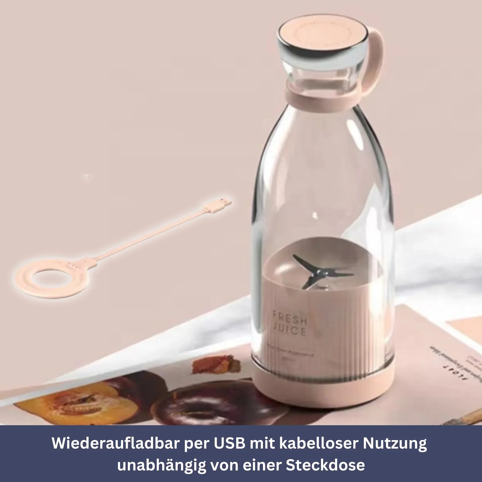 Elektrischer Mini-Mixer für Saft & Smoothie