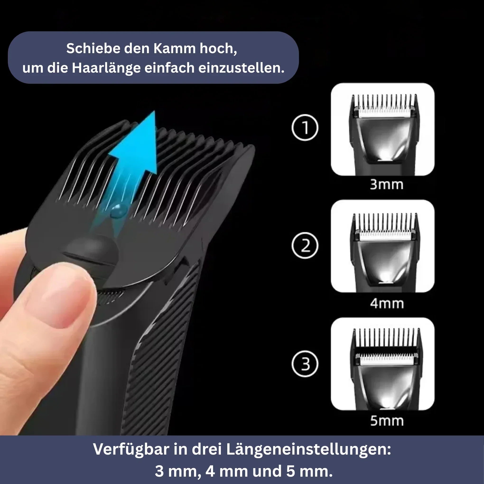 Waterproof Men’s Trimmer with Dual Blades