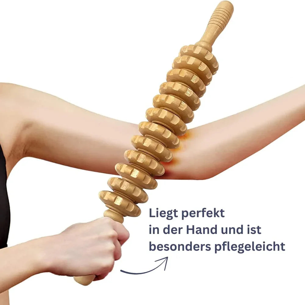VitaWood - Cellulite-Walze für Lymphfluss & Straffung
