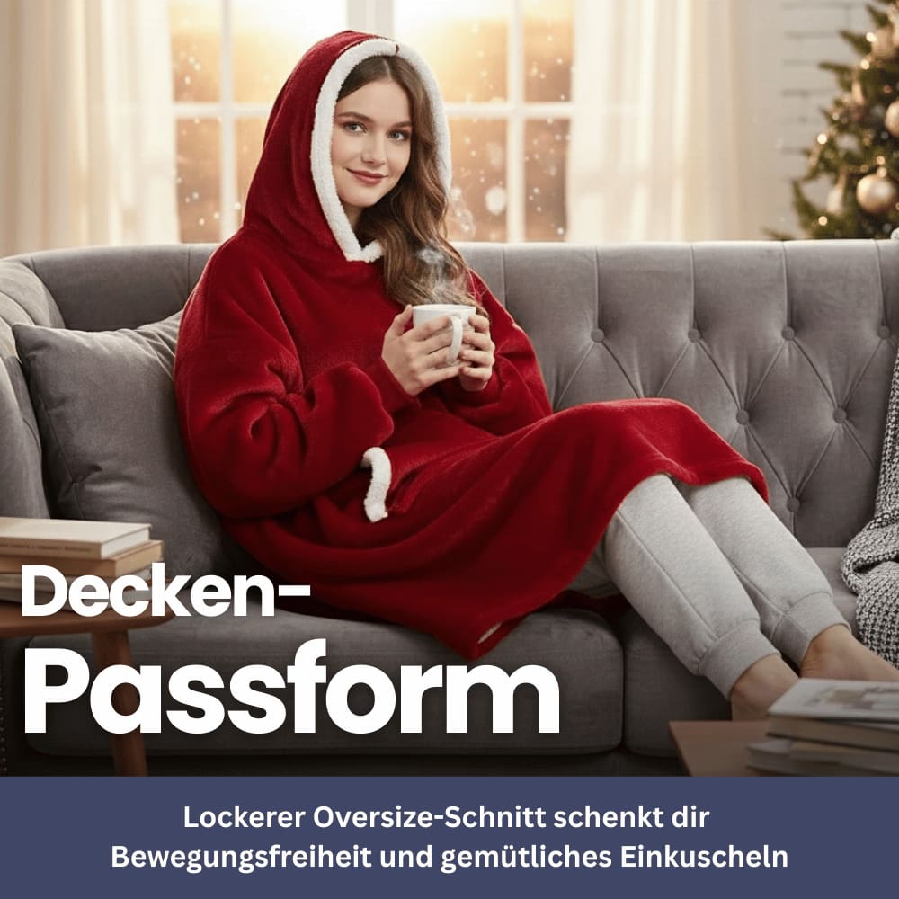 WärmeWunder – Hoodie Decke mit Ärmeln
