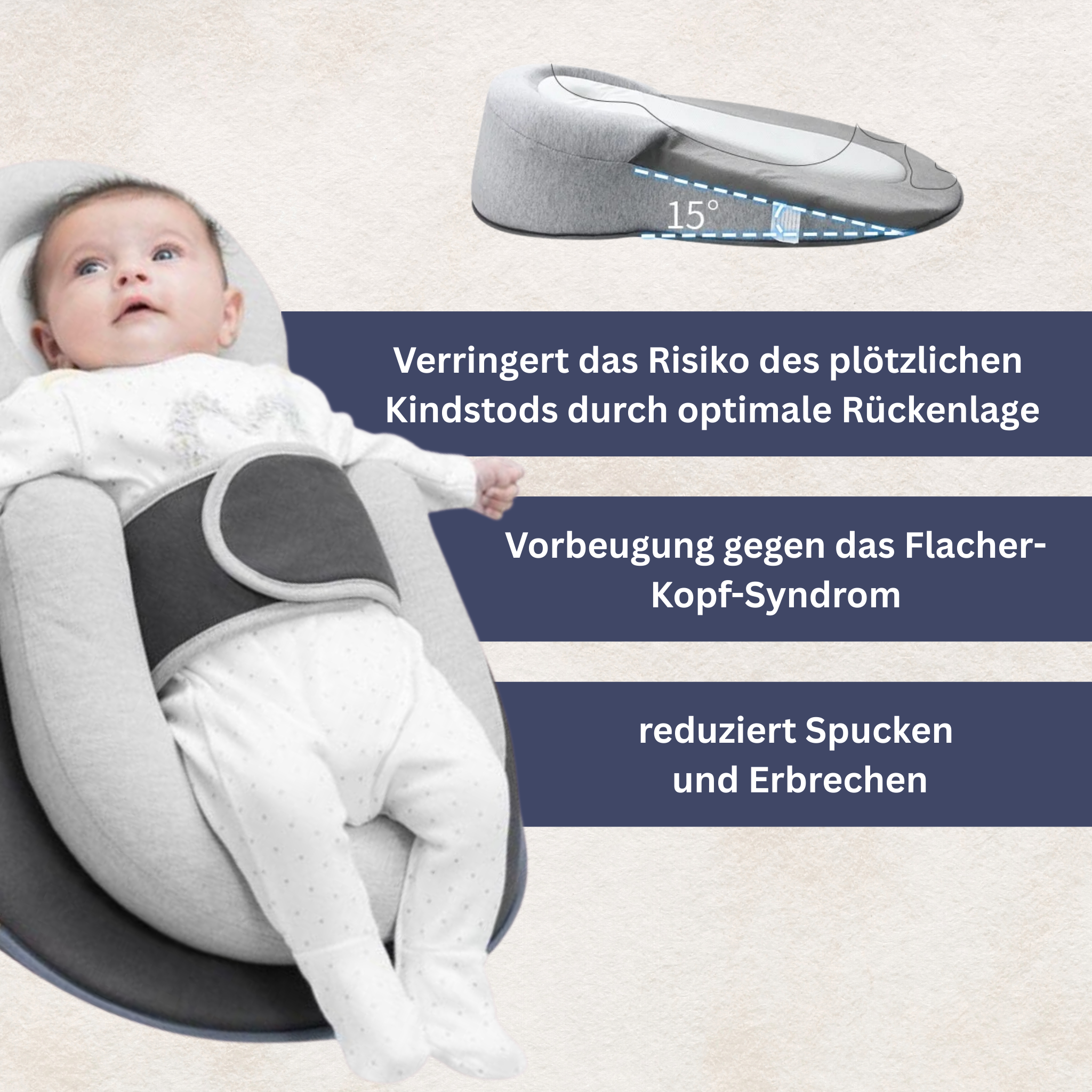 SleepyCare - Orthopädisches Babybett