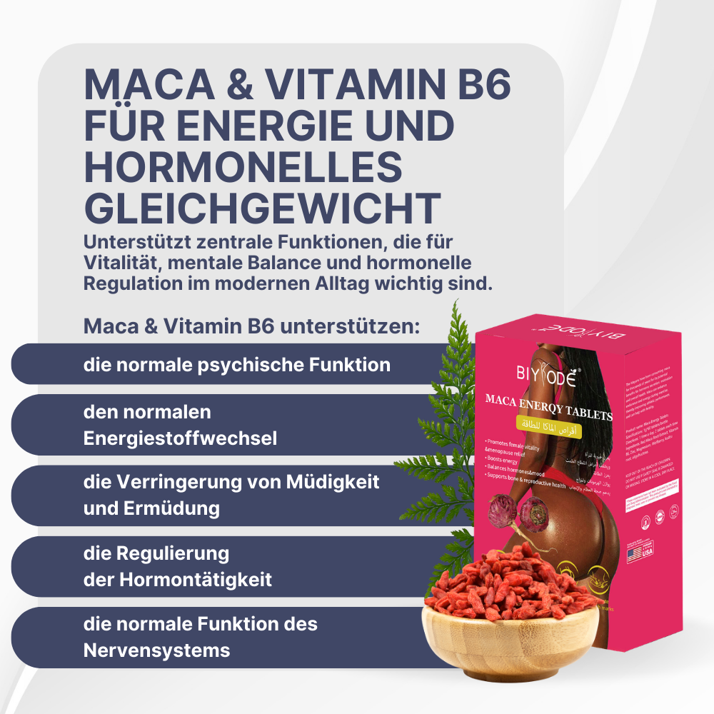 Maca Tablets with Vitamin B6